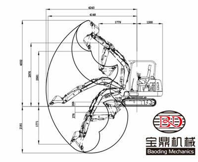 寶鼎23微型挖掘機參數