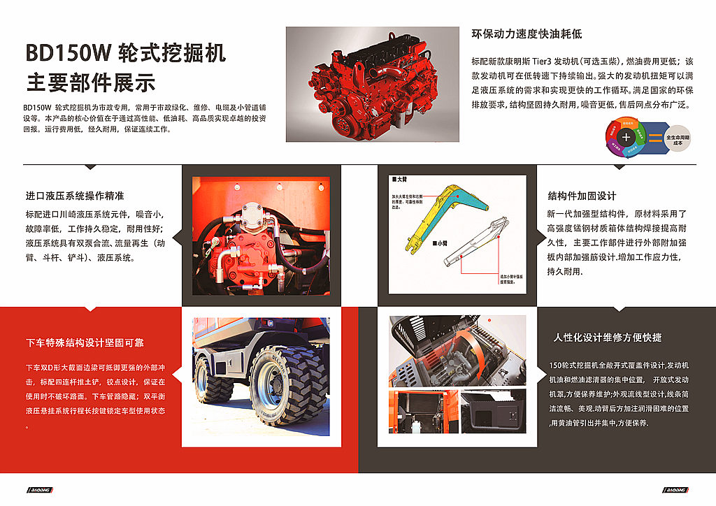 寶鼎150輪式挖掘機型號