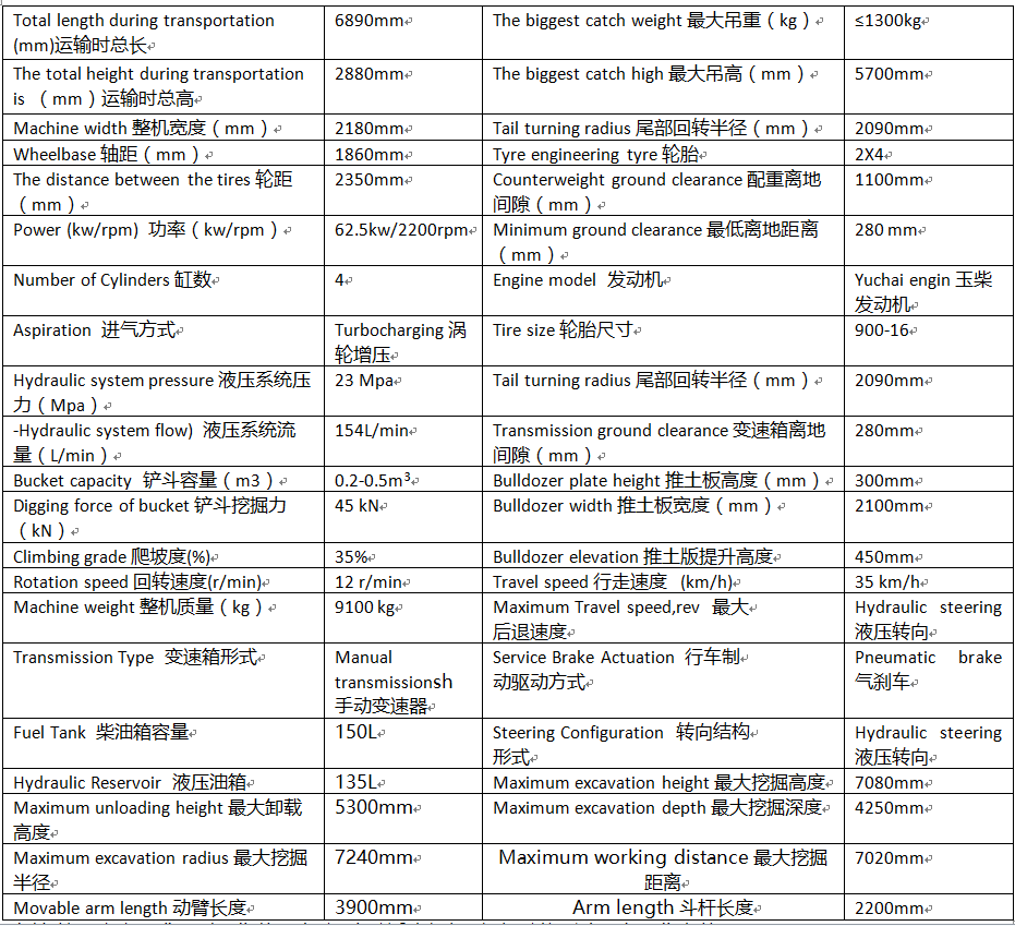 105輪式挖掘機