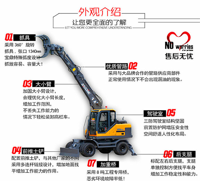 寶鼎出口抓木機95型號