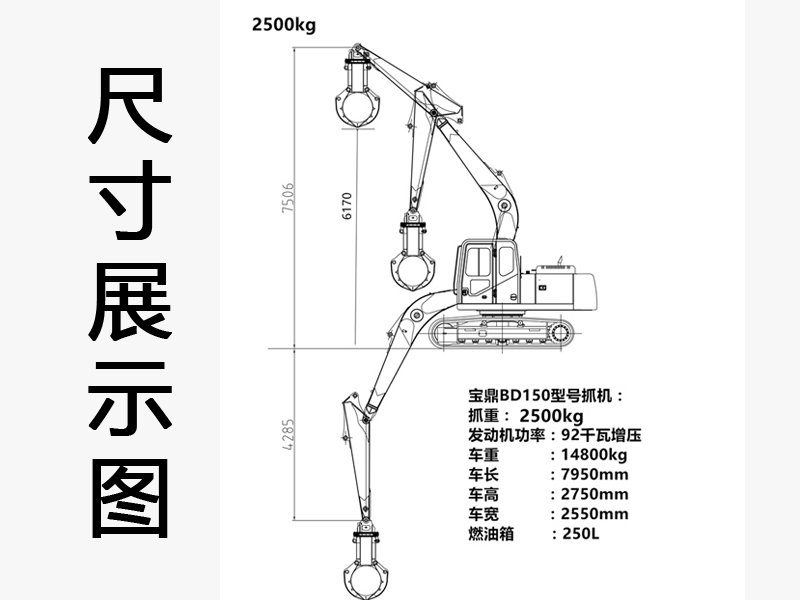 輪式抓鋼機